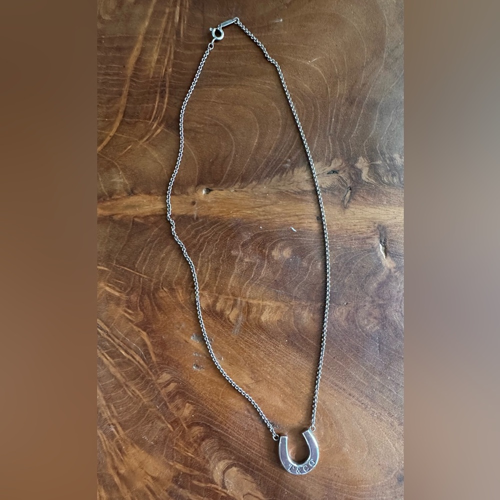 Tiffany & Co. Silver Horseshoe Necklace - Picture 4 of 6